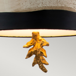 Lampa wisząca South Beach - 1 źródło światła - Czarny, beżowy, złoty FB-SOUTHBEACH-P