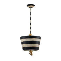 Lampa wisząca South Beach - 1 źródło światła - Czarny, beżowy, złoty FB-SOUTHBEACH-P
