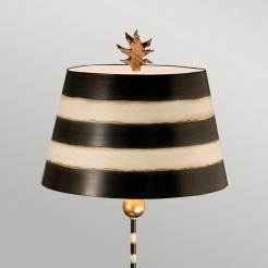 Lampa stołowa South Beach - 1 źródło światła - Czarny, beżowy, złoty FB-SOUTHBEACH-TL