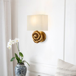 Duży kinkiet Swirl - 1 źródło światła - Złoty FB-SWIRL-1L-G