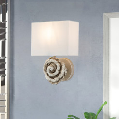 Duży kinkiet Swirl - 1 źródło światła - Biały FB-SWIRL-1L-W
