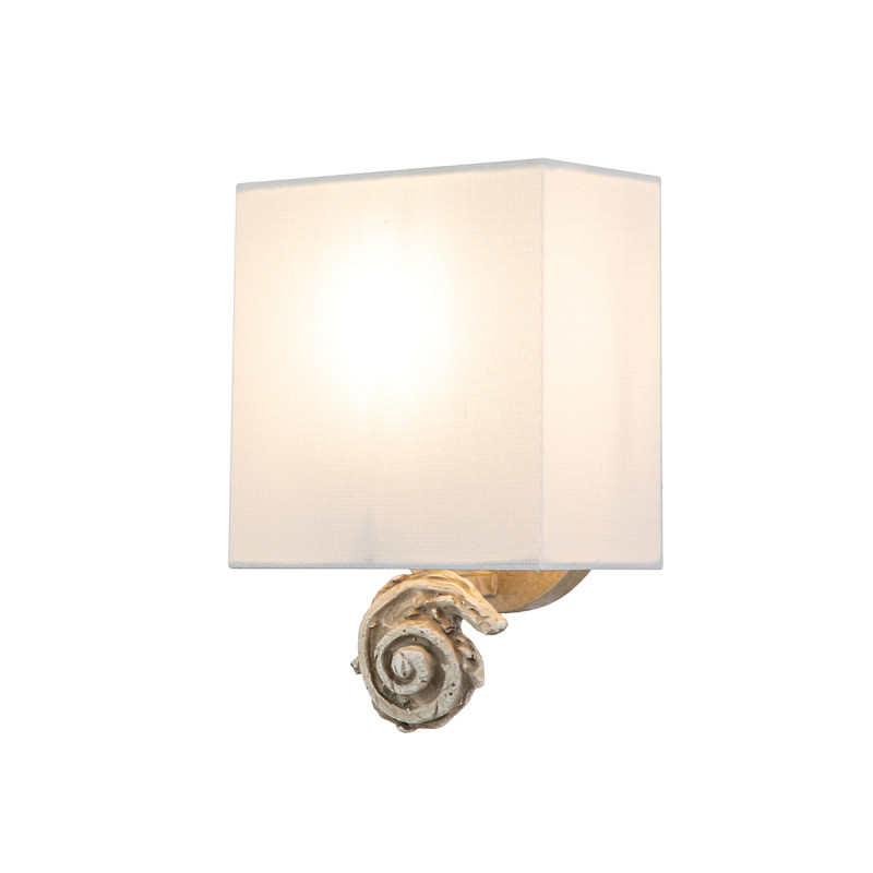 Mały kinkiet Swirl - 1 źródło światła - Biały FB-SWIRL-1S-W