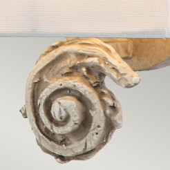 Mały kinkiet Swirl - 1 źródło światła - Biały FB-SWIRL-1S-W
