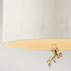 Lampa wisząca Trellis - 1 źródło światła - Beżowa patyna, srebrny FB-TRELLIS-P