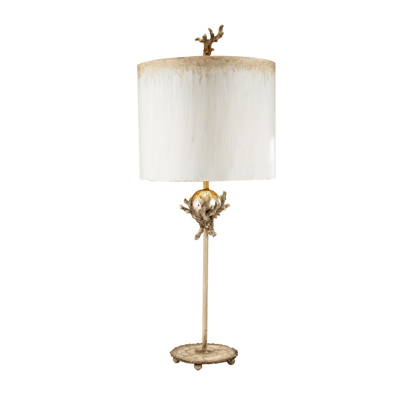 Lampa stołowa Trellis - 1 źródło światła - Beżowa patyna, srebrny FB-TRELLIS-TL