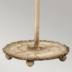 Lampa stołowa Trellis - 1 źródło światła - Beżowa patyna, srebrny FB-TRELLIS-TL
