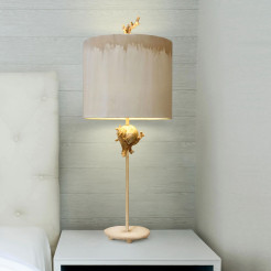 Lampa stołowa Trellis - 1 źródło światła - Beżowa patyna, srebrny FB-TRELLIS-TL