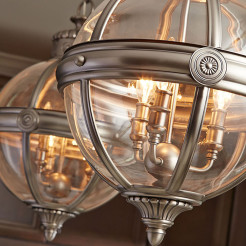 Lampa wisząca Adams - 3 źródła światła - Antyczny nikiel FE-ADAMS-3P-ANL