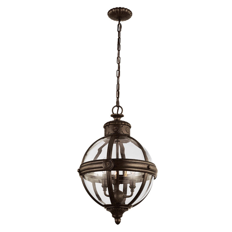Lampa wisząca Adams - 3 źródła światła - Brytyjski brąz FE-ADAMS-3P-BRZ