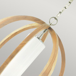 Mała lampa wisząca Allier - 1 źródło światła - Drewno FE-ALLIER-P-S-LW
