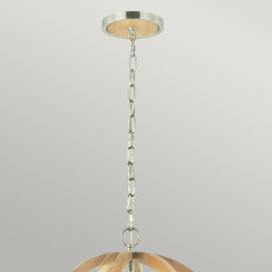 Mała lampa wisząca Allier - 1 źródło światła - Drewno FE-ALLIER-P-S-LW