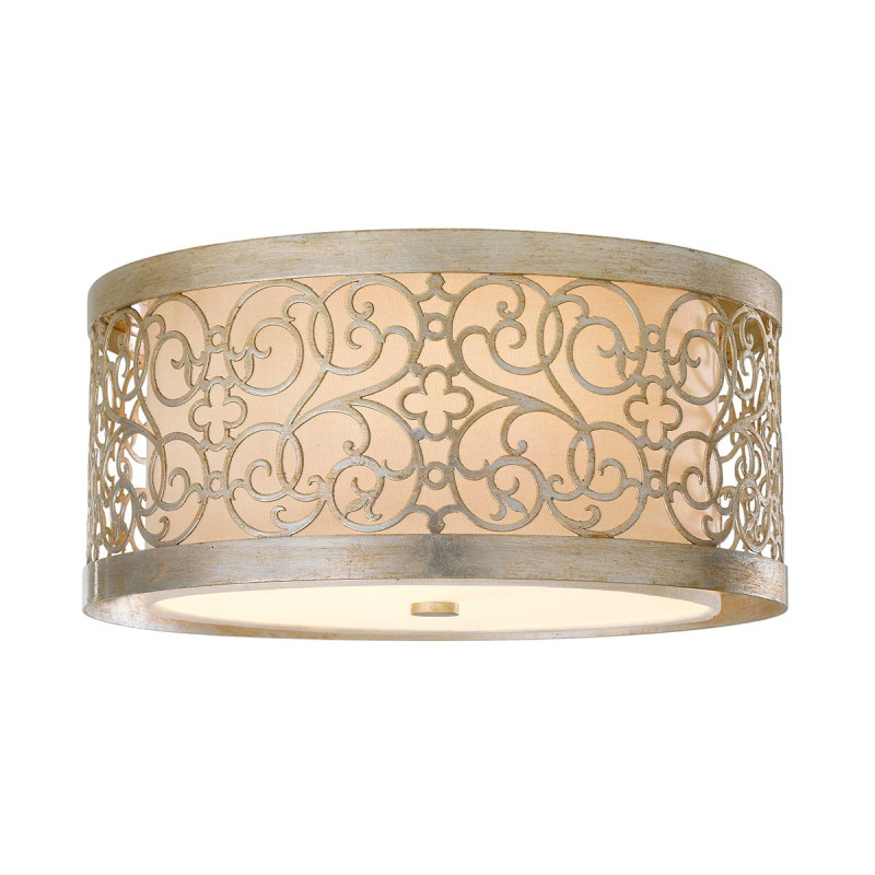 Plafon Arabesque - 2 źródła światła - Srebrna patyna FE-ARABESQUE-F