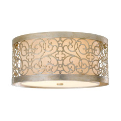 Plafon Arabesque - 2 źródła światła - Srebrna patyna FE-ARABESQUE-F