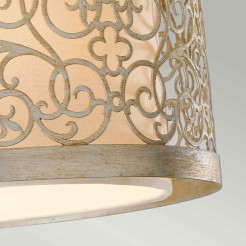 Plafon Arabesque - 2 źródła światła - Srebrna patyna FE-ARABESQUE-F
