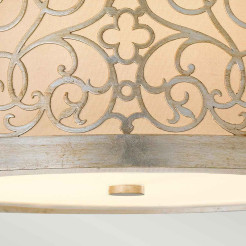 Plafon Arabesque - 2 źródła światła - Srebrna patyna FE-ARABESQUE-F