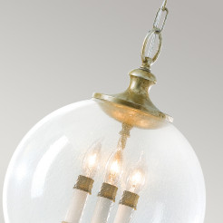 Lampa wisząca Argento - 3 źródła światła - Oksydowane srebro FE-ARGENTO-P