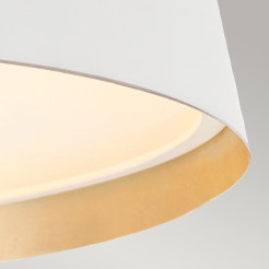 Lampa wisząca Asher - 5 źródeł światła - Matowa biel, złoty FE-ASHER-5P-WHT