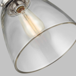 Lampa wisząca Baskin - 1 źródło światła - Polerowany nikiel - Wersja B FE-BASKIN-P-B-PN