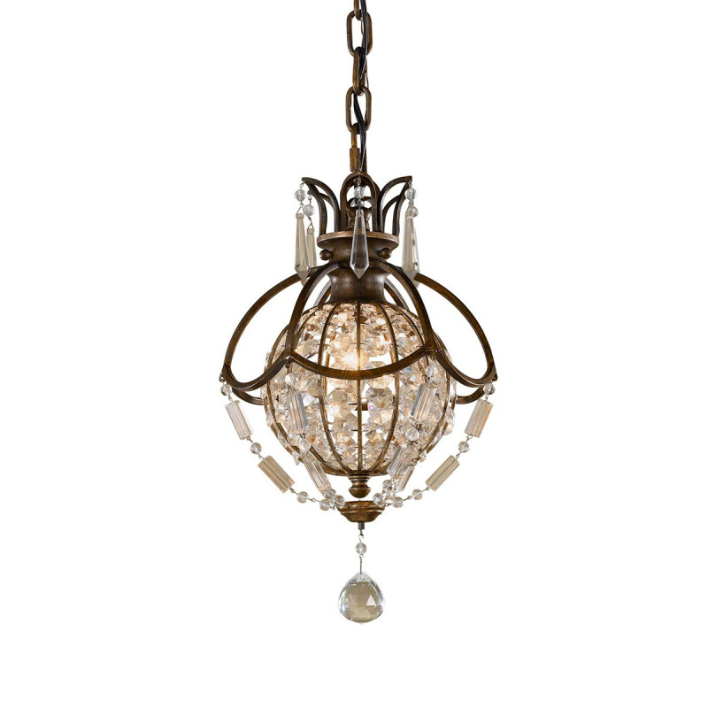 Lampa wisząca Bellini - 1 źródło światła - Oksydowany brąz, brytyjski brąz FE-BELLINI-P