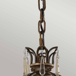 Lampa wisząca Bellini - 1 źródło światła - Oksydowany brąz, brytyjski brąz FE-BELLINI-P