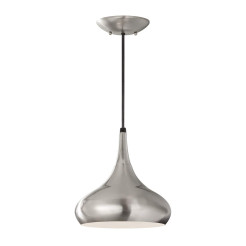 Średnia lampa wisząca Beso - 1 źródło światła - Szczotkowana stal FE-BESO-P-M-BS