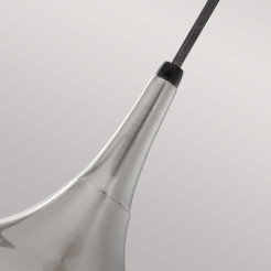 Średnia lampa wisząca Beso - 1 źródło światła - Szczotkowana stal FE-BESO-P-M-BS