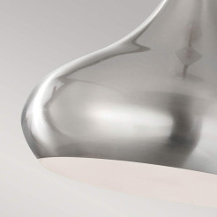 Średnia lampa wisząca Beso - 1 źródło światła - Szczotkowana stal FE-BESO-P-M-BS