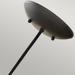 Średnia lampa wisząca Beso - 1 źródło światła - Ciemnobrązowy FE-BESO-P-M-DBZ
