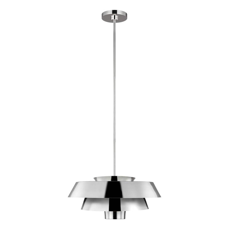 Lampa wisząca Brisbin - 1 źródło światła - Polerowany nikiel FE-BRISBIN-PN