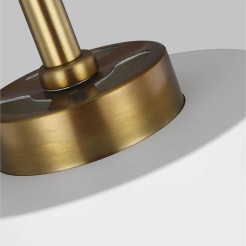 Lampa wisząca Carter - 1 źródło światła - Matowa biel, mosiądz FE-CARTER-P-A-MW