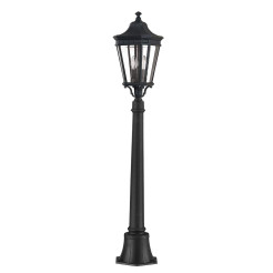 Latarnia słupkowa Cotswold Lane - 2 źródła światła - Czarny FE-COTSLN4-M-BK