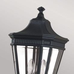 Latarnia słupkowa Cotswold Lane - 2 źródła światła - Czarny FE-COTSLN4-M-BK