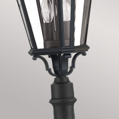 Latarnia słupkowa Cotswold Lane - 2 źródła światła - Czarny FE-COTSLN4-M-BK