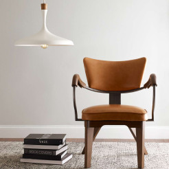 Lampa wisząca Darwin - 1 źródło światła - Matowa biel FE-DARWIN-P