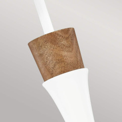 Lampa wisząca Darwin - 1 źródło światła - Matowa biel FE-DARWIN-P