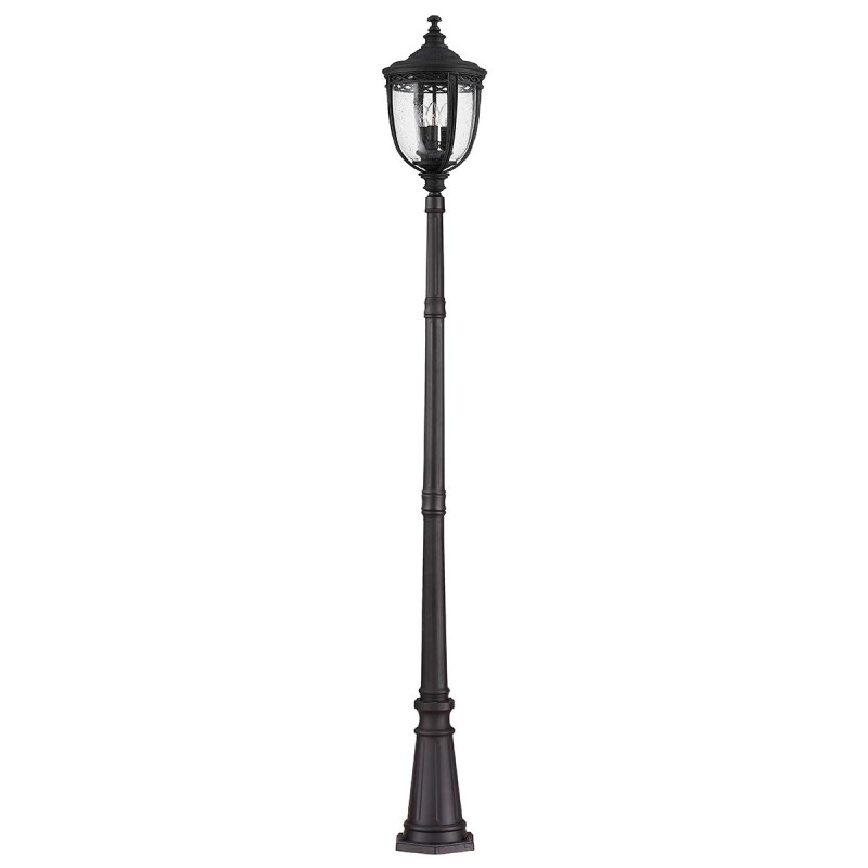Duża latarnia uliczna English Bridle - 3 źródła światła - Czarny FE-EB5-L-BLK