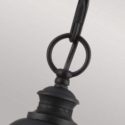 Duża latarnia wisząca English Bridle - 3 źródła światła - Czarny FE-EB8-L-BLK