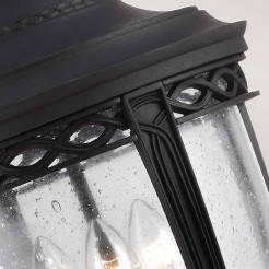 Duża latarnia wisząca English Bridle - 3 źródła światła - Czarny FE-EB8-L-BLK