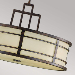 Lampa wisząca Fusion - 3 źródła światła - Grecki brąz FE-FUSION-P-L