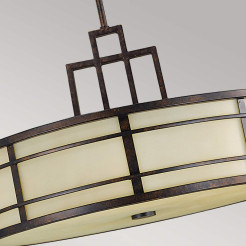 Lampa wisząca Fusion - 3 źródła światła - Grecki brąz FE-FUSION-P-L