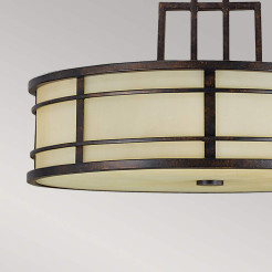 Lampa wisząca Fusion - 3 źródła światła - Grecki brąz FE-FUSION-P-L