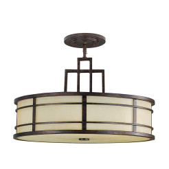 Lampa wisząca Fusion - 3 źródła światła - Grecki brąz FE-FUSION-P-L
