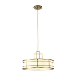 Duża lampa wisząca Fusion - 3 źródła światła - Naturalny mosiądz FE-FUSION-P-L-PNBR