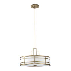 Duża lampa wisząca Fusion - 3 źródła światła - Naturalny mosiądz FE-FUSION-P-L-PNBR
