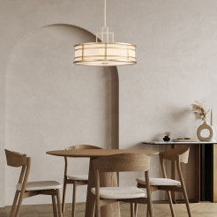 Duża lampa wisząca Fusion - 3 źródła światła - Naturalny mosiądz FE-FUSION-P-L-PNBR
