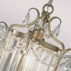 Lampa wisząca Gianna - 1 źródło światła - Srebrny FE-GIANNA1C