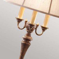 Lampa podłogowa Gibson - 4 źródła światła - Ciemnobrązowy FE-GIBSON-FL