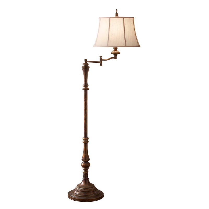 Lampa podłogowa Gibson - 1 źródło światła - Ciemnobrązowy FE-GIBSON-SWFL