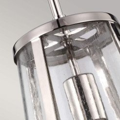 Mała lampa wisząca Harrow - 1 źródło światła - Polerowany nikiel FE-HARROW-P-S
