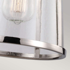 Mała lampa wisząca Harrow - 1 źródło światła - Polerowany nikiel FE-HARROW-P-S